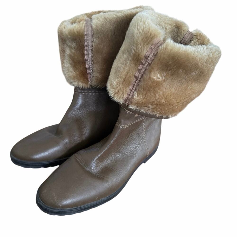 Zara winter caramel and brown boots size 41